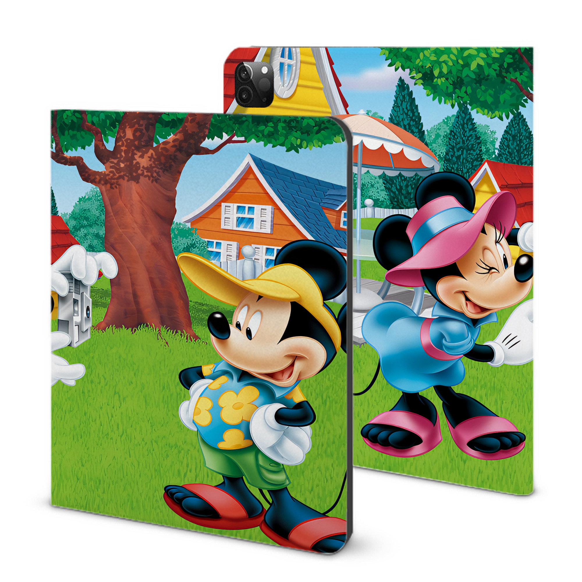 （画像用） ミッキーマウス Mickey Mouse IPadケース ペンホルダー付き ブックスタイルデザイン